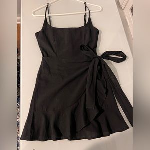 Black princess Polly wrap dress (size 2)
